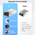 Yaheeda 1000W Converter, 110V AC to 12V DC Converter Power SupplyMax Current 83A DC Switch Transformer for RV,Pump,LED Strip, LCD Monitor
