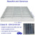 DUUMUUT Galvanized Steel Drain Grate, Driveway Channel Cover 12x12 in