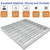 DUUMUUT Galvanized Steel Drain Grate, Driveway Channel Cover 12x12 in