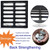 DUUMUUT Cast Iron Drain Grate, Driveway Channel Cover 12x12 in