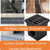 DUUMUUT Cast Iron Drain Grate, Driveway Channel Cover 12x12 in
