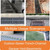 DUUMUUT Cast Iron Drain Grate, Driveway Channel Cover 16x16 in