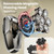 SHPAVVER Detachable Bald Head Shaver - LED Display, Dry/Wet, IPX7 Waterproof, Type-C Charge