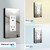 LIDER Decorator Metal Wall Plate, Screwless Cover, Upgrade, Mid-Size 1-Gang