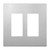 LIDER Double Decorator Metal Wall Plate, Mid-Size 2-Gang 4.88” x 4.92”