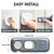5 Pack Child Proof Refrigerator Lock, QYESWHSR Fridge Locks for Kids with Sticky Adhesive Pads, Child Safety Locks for Doors, RV Refrigerator, Oven Lock Child Safety Baby Cabinet Locks - Clear Updated
