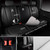 CAR PASS Waterproof Leather Back Seat Covers, Nappa PU Leather Rear Seat Bench Cushioned Breathable Back Row Protector Universal Fit for Car Sedan SUV Pickup Truck, Backseat Rear (Black)