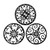 Trivets for Hot Dishes, Silicone Trivets for Hot Pots and Pans, Non Slip Heat Resistant Hot Pads for Kitchen, Pot Holders, Teapot Coaster (Black)