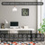 Warminn Atomic Wall Clock with Indoor/Outdoor Temp Large Number Display