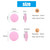 OPUGIT Glasses Ear Grips, Silicone Anti-Slip Eyeglass Temple Tip Sleeve Retainer, Comfort Glasses Retainer For Spectacle Sunglasses Reading Glasses(Transparent,M-10pairs)
