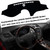 KEEGTBOX Dash Mat Cover Interior Dashboard Protection pad Compatible with Lexus ES240 ES350 Sedan 2007-2012 Dashboard Cover Pad Carpet Protector (Black Trim)