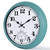 16 Inch Large Outdoor Clock, Retro Waterproof Indoor/Outdoor Clock Non-Ticking Clock with Thermometer, Battery Operated Wall Clock for Patio, Garden, Pool - Green