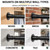 Closet Rods For Hanging Clothes, 1.1" Heavy Duty Wall-Mounted,Adjustable