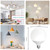 LVHEOM LED Globe Bulb, 150W Equivalent Light Bulbs, 18W 5000K Daylight, 1800 Lumens Non-Dimmable LED Bulb, E26 Standard Base (18W 5000K 1pack)