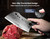 SYOKAMI Meat Cleaver Chef Knife with Sheath, 7.7 Inch Butcher Knife