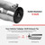 Richeer 5” Inlet Exhaust Tip, 6” Outlet 15” Long Stainless Steel Polished