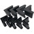 16 Pcs 2" x 2" (50mm x 50mm) L Shaped Rubber Angle Iron Caps, Furniture Angle Iron Foot Pads Furniture Rubber Leg Covers, Black