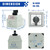 KEYMOO 20A Rotary Changeover Switch with Box, 660V 4 Position 2 Poles 8 Terminals, Blue Universal Selector Switch with Fork Terminals, IP65 (4 Positions 2 Poles - Blue)