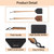 DEBETOOL 2 Pack Leather Fly Swatter for Indoors - 19.7" Wooden Long Handle