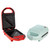Tasty Mini Sandwich Maker, Makes Sandwiches, Paninis, Grilled Cheese, Desserts, Quick Results, Easy Cleanup, 600W, Red