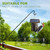 IDZO Deck Hook for Bird Feeder, 43" Plant Hanger, 3" Non-Slip Clamp, 2PCS