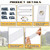 Windyun 2 Sets RV Sliding Door Security Straps 18 Inch Button Snap,White