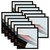 eletecpro Vinyl Record Frame, 12.5 x 12.5 in, Black, 12 Pack