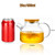 PARACITY Glass Teapot Stovetop 20 OZ/600ml, Borosilicate Clear Tea Kettle with Bamboo Lid, Glass Tea pot with Removable Filter Spout, Teapot Blooming and Loose Leaf Tea Maker Tea Brewer for Camping