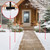 Snow Stake Installation Tool, Heavy Duty Driveway Markers Installation Tool with Kick Plate and Pointed Tip for 1/4" & 5/16" Stakes