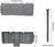 Landscape Edging 30pcs, 4IN Tall Plastic Garden Edging Borders Kits (Total 24FT), Garden Mini Fences with 30pcs Stakes, Stone-Like Textured Small Garden Fence for Flowerbeds, Yard, Pathway, Greystone