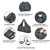 KUAK Extra Large Yoga Mat Bag with Zippered Top & 5 Pockets - Premium Waterproof Fabric Tote with Yoga Mat Carrying Strap for Pilates, Gym, Fitness Block & Gear