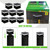 BH Railing Modern Solar Post Cap Lights - 8 Pack, 2 Modes LED(3000K/6000K) Deck Fence Cap Light for 2x2, 2.5x2.5, 3x3 Posts, IP65 Waterproof, Decoration for Patio, Porch
