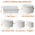 Hard Shell China Storage Containers with Felt Dividers, 5 Piece Set