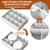Hard Shell China Storage Containers with Felt Dividers, 5 Piece Set