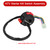 Left Starter Kill Light Switch Female Plug for 50CC 70CC 90CC 110CC 125CC for Buyang Coolster ICEbear Jetmoto Kangdi KAYO Kazuma Lifan RoKeta RPS Sunl TaoTao Yamoto Chinese ATV Quad 8 Wire 3-Function