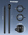 DUPKEV 6FT Carbon Fiber Flag Pole for Outside House, Rustproof, Black-1 Set