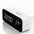 Jinvocloud Smart WiFi Alarm Clock with Timer, USB 2A+1C Fast Charging, App Remote Control, Digital LED Large Screen Power-Off Countdown Timer, Snooze Alarm, Time, Weather and Temperature Display
