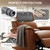 Xmntdo Recliner Headrest Protector,Non Slip Waterproof Headrest Cover,Leather Recliner Headrest Cover for Sofa,Furniture,Living Room,Office Chair (Dark Gray)