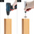 QWORK Screw-On Felt Pads for Wooden Furniture, 1.1 Inch Chair Glides, Chair Pads, Pack of 24 Floor Protectors for Furniture Legs