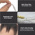 Human Hair Fake Beard & Mustache Set – Full Hand Tied Goatee for Men(Black)