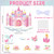 Halloween Trunk or Treat Car Decorations Kits Princess Party Decoration Supplies for Girls Pink Castle Backdrop Halloween Princess Trunk or Treat Decoration for SUV Garage Door Birthday Party Decor