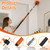 SISUPASSIE 30FT Reach High Ceiling Duster Kit, Window Cleaning kit with 5-24FT Extension Pole, Fan Duster for Ceiling Fan Blades, Microfiber Feather Duster, Rotatable Window Squeegee and Cobweb Duster