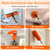 SISUPASSIE 30FT Reach High Ceiling Duster Kit, Window Cleaning kit with 5-24FT Extension Pole, Fan Duster for Ceiling Fan Blades, Microfiber Feather Duster, Rotatable Window Squeegee and Cobweb Duster