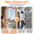 SISUPASSIE 30FT Reach High Ceiling Duster Kit, Window Cleaning kit with 5-24FT Extension Pole, Fan Duster for Ceiling Fan Blades, Microfiber Feather Duster, Rotatable Window Squeegee and Cobweb Duster