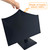 MyBolin 3-Piece Computer Dust Cover Set - Waterproof & Dustproof with Elastic Fabric, Pure Black Minimalist Design, Includes mainframe Case, Keyboard & 19-27 Inch Monitor Covers , Universal Fit