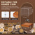 JupDec Coin Display Case, Clear Acrylic Showcase with Wood Base & Alloy Holder for Single Challenge Coin, UV Protection Souvenirs and Collectibles Box, Ideal Gift for Coin Fans, Brown