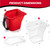 Mister Rui 4 Inch Paint Bucket Set with Liners and Lid, 7 Pack