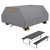 EVRBUL Waterproof Picnic Table Cover 70/72 Inch Heavy Duty 420D for 6 Ft Picnic Table Bench Set,Wind Dust Proof Anti-UV Outdoor Patio Table Bench Cover Winter, Grey