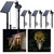 Varmtalys Outdoor Solar Spotlight, Adjustable Angle Landscape Spotlight Waterproof, 2500mAh All Night Separate Panel LED Uplight Dusk to Dawn, 5 Lighting Modes for Outside Patio Wall Path House 4 Pack