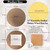 Gkesgm 2 Pcs 12" Round Pottery Wheel Bats and 8 Pcs 7" Square Inner Bats with 1Pc Batmate for Potters and Clay Artists,Ceramic Bat System for Clay Making and Sculpting